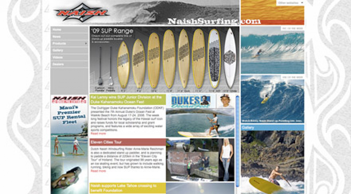 Naish 2009 - neue Produkte und Websites