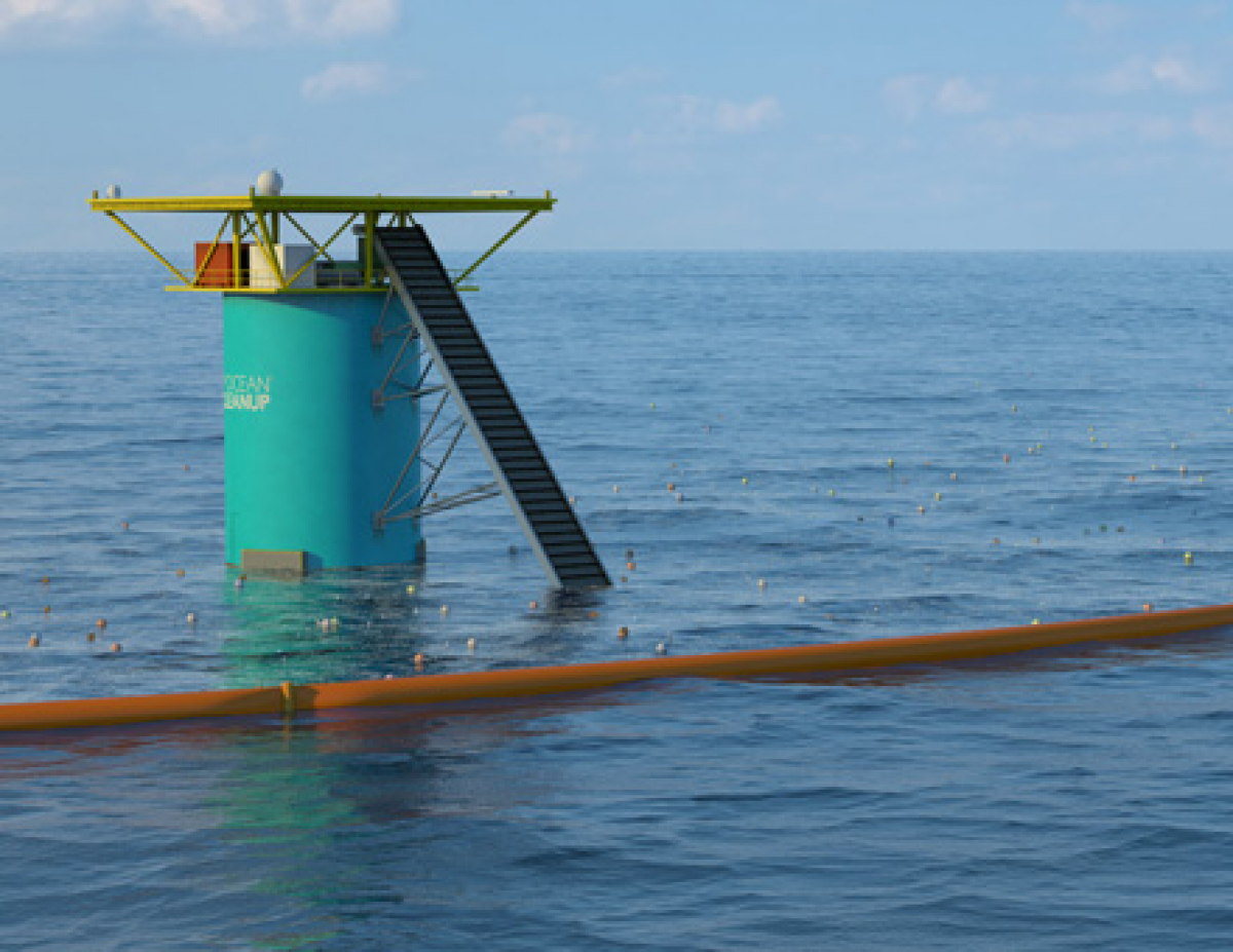 Ocean Cleanup - Test in der Nordsee