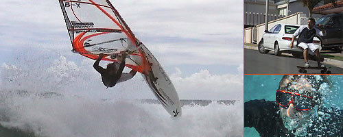 Windsurf Action auf Oahu