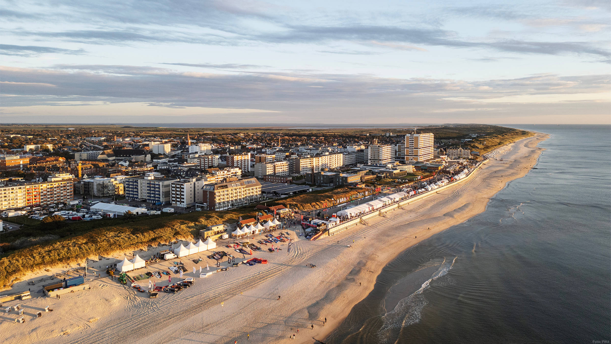 Wettkampf-Location: der Brandenburger Strand vor Westerland