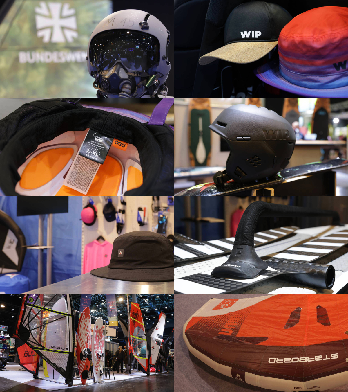 Auch die Bundeswehr stellt aus, Protection von WIP, Messestände von Armstrong und F2, VDWS-Schulung mit Starboard Viva Wing