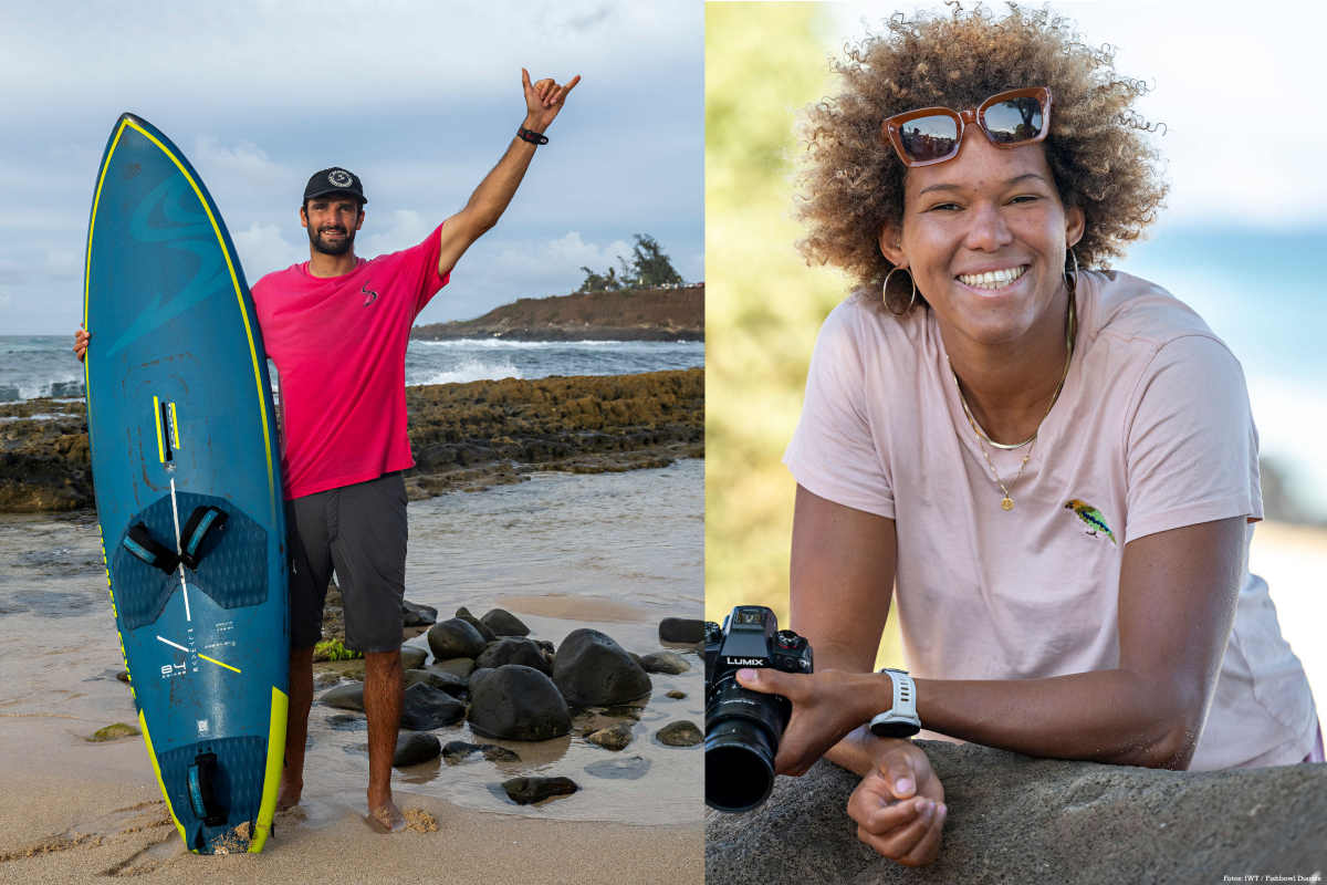 Die 2025er PWA Wave Weltmeister: Marc Paré, Sarah-Quita Offringa