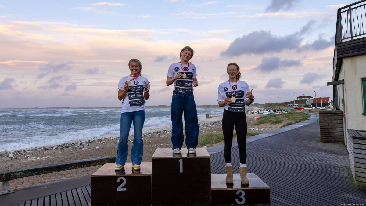 Podium der U18 Girls