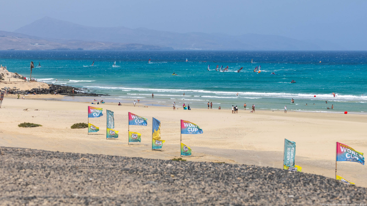 Die Rennstrecke am Sotavento Beach