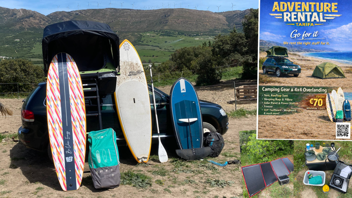 Adventure Rental Tarifa - 4x4-Fahrzeug mit Dachzelt mieten