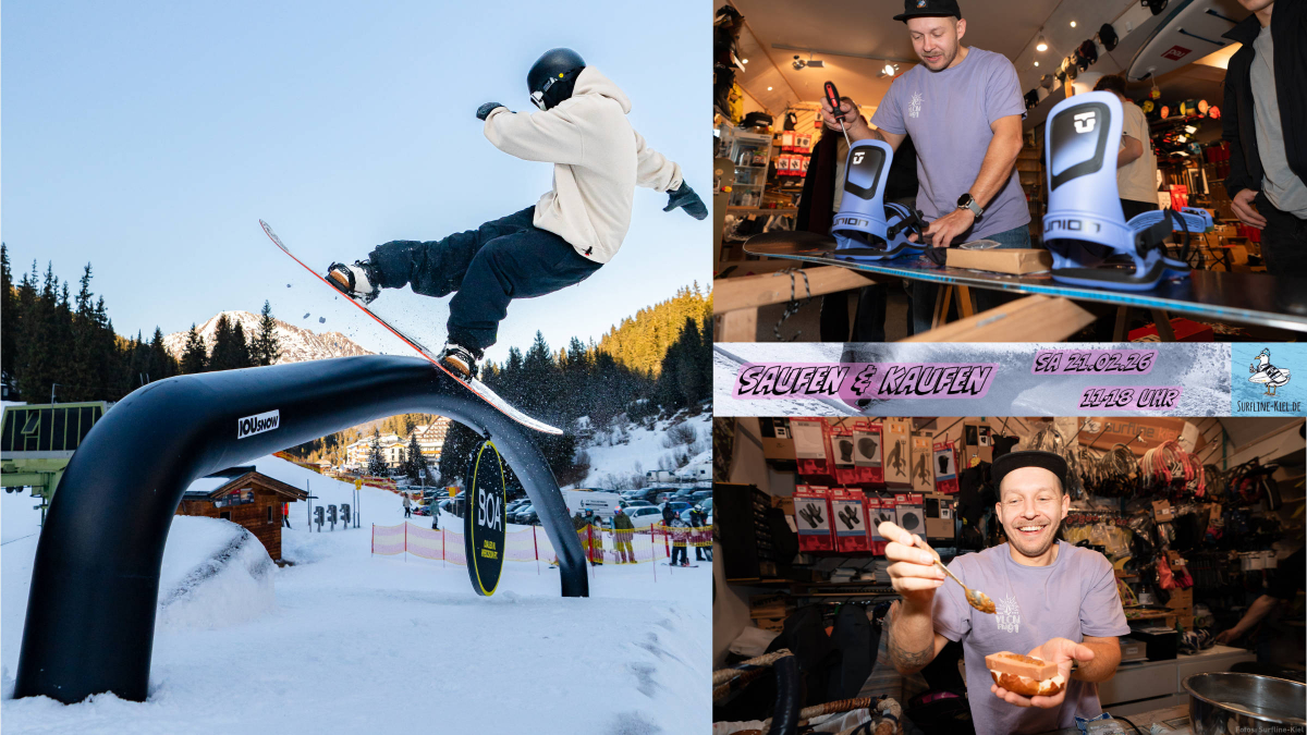 Après-Snow Saufen & Kaufen am 21. Februar bei Surfline Kiel