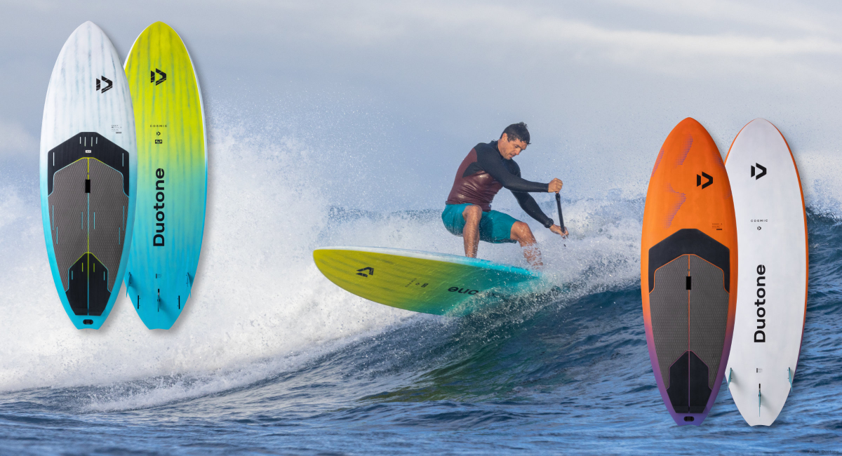 Victor Fernandez ist hier mal nicht mit Windsurfmaterial unterwegs, sondern mit dem Duotone Cosmic SLS SUP.