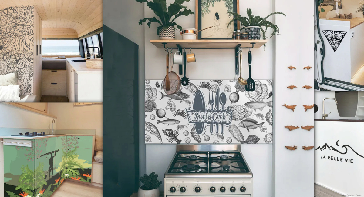 Designfolien und Aufkleber im Surf-Style