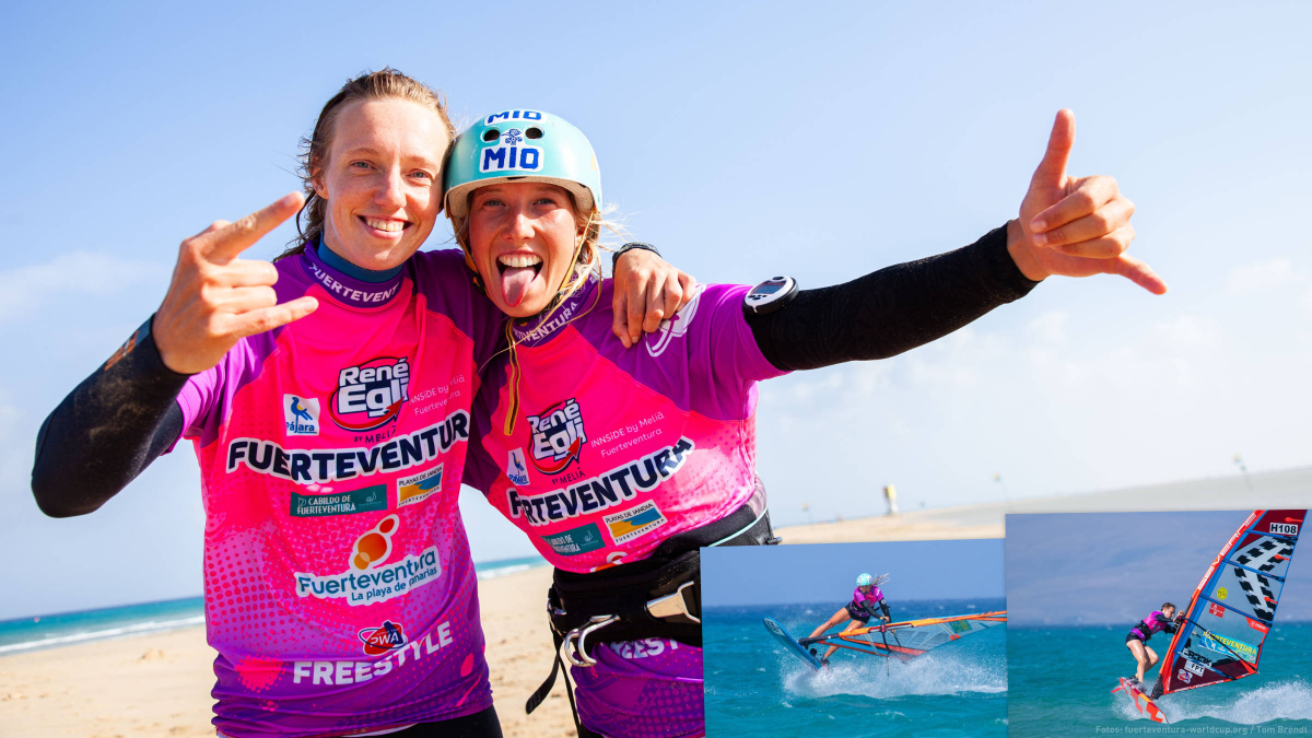 Lisa Kloster und Maaike Huvermann suchen Windsurferinnen fürs gemeinsame Training