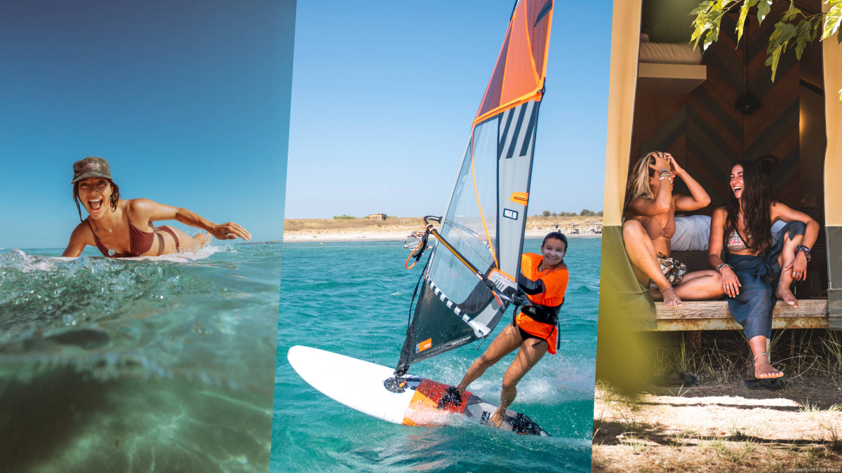 Girls only Surf Sessions auf Limnos