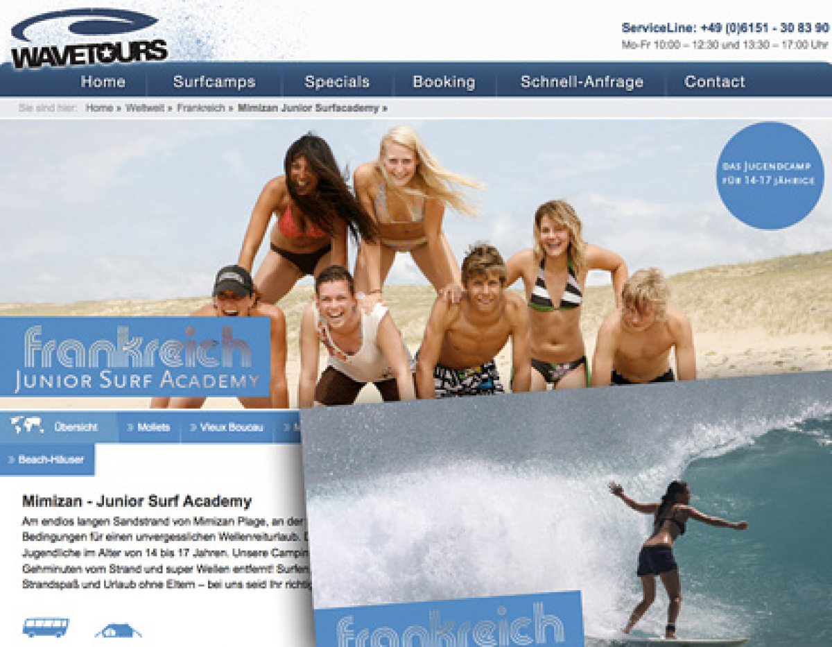 Junior Surf Academy - Be a TV-SURF-STAR