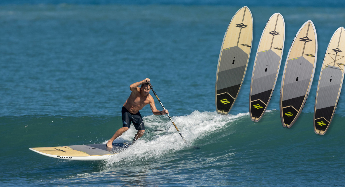 Naish hat sechs Hardboard-SUPs und acht iSUPs im Programm.