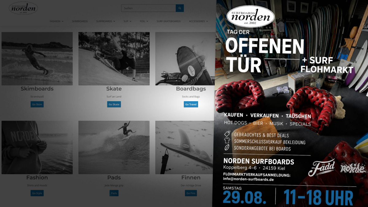 Tag der offenen Tür & Surf-Flohmarkt bei Norden-Surfboards