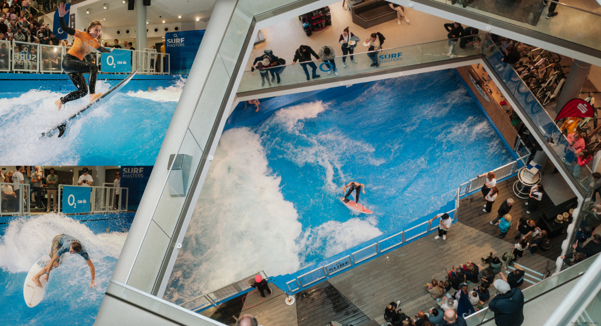 Surf-Wettbewerb im Shopping Center. In Osnabrück geht das.