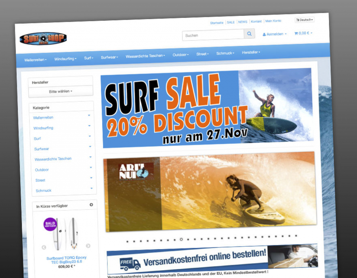 Surf Sale - surfshoponline.de