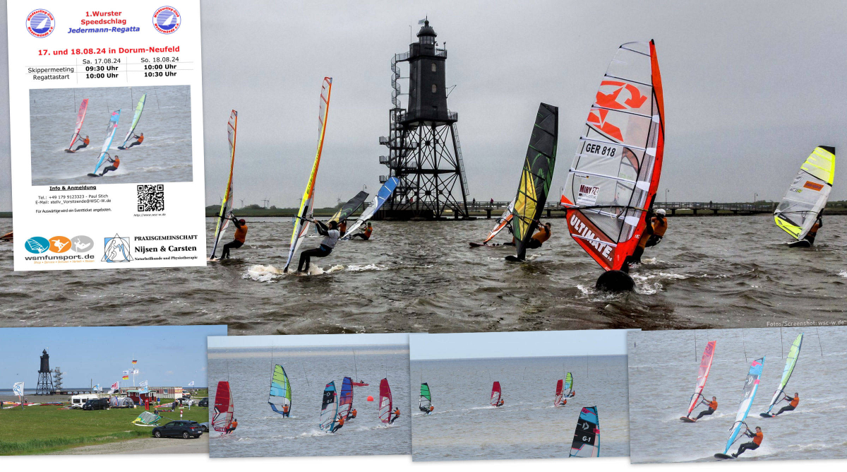 Wurster Speedschlag - Speedregatta am 17./18. August 2024 auf der Außenweser bei Dorum-Neufeld