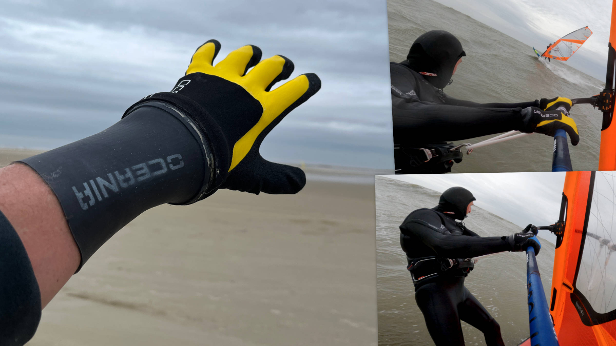 Oceania Gloves im Test beim Windsurfen