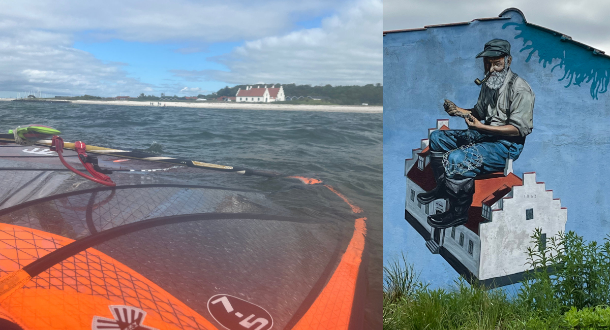 Limfjordsmuseet und Hausmalereien in Logstor