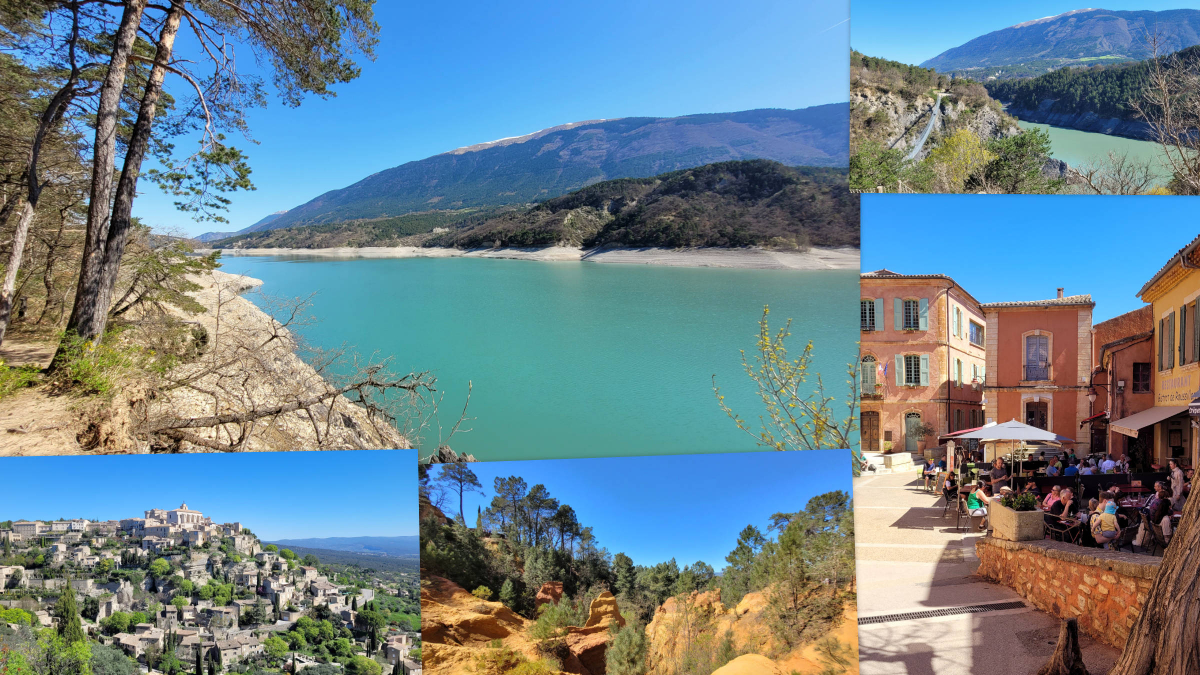 Gordes, Roussillon und Lac de Monteynard