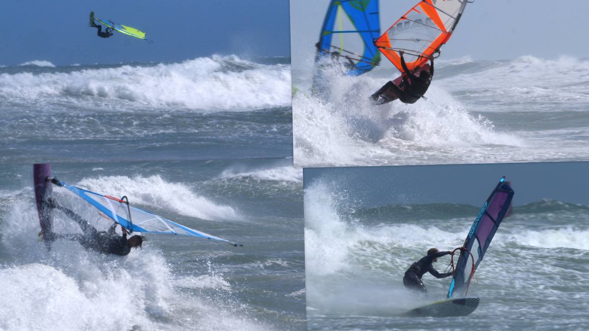 Windsurf-Action in Hanstholm am 3. Juli 2025