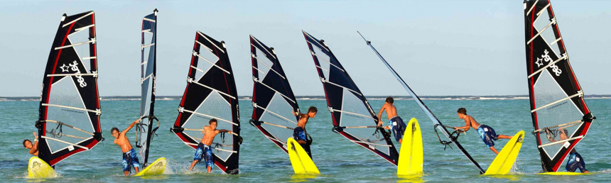 The nuvo on port tack