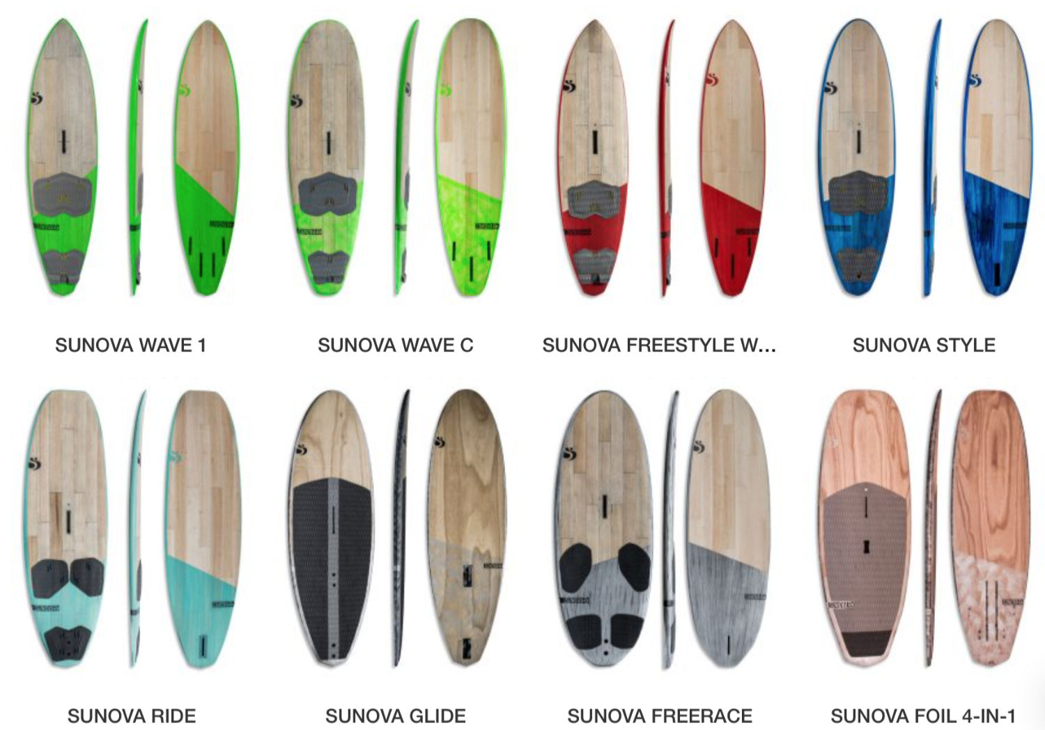 Sunova Windsurf Boards von Gunsails